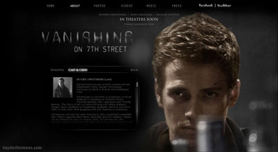 Vanishing on 7th Street starring Hayden Christensen.